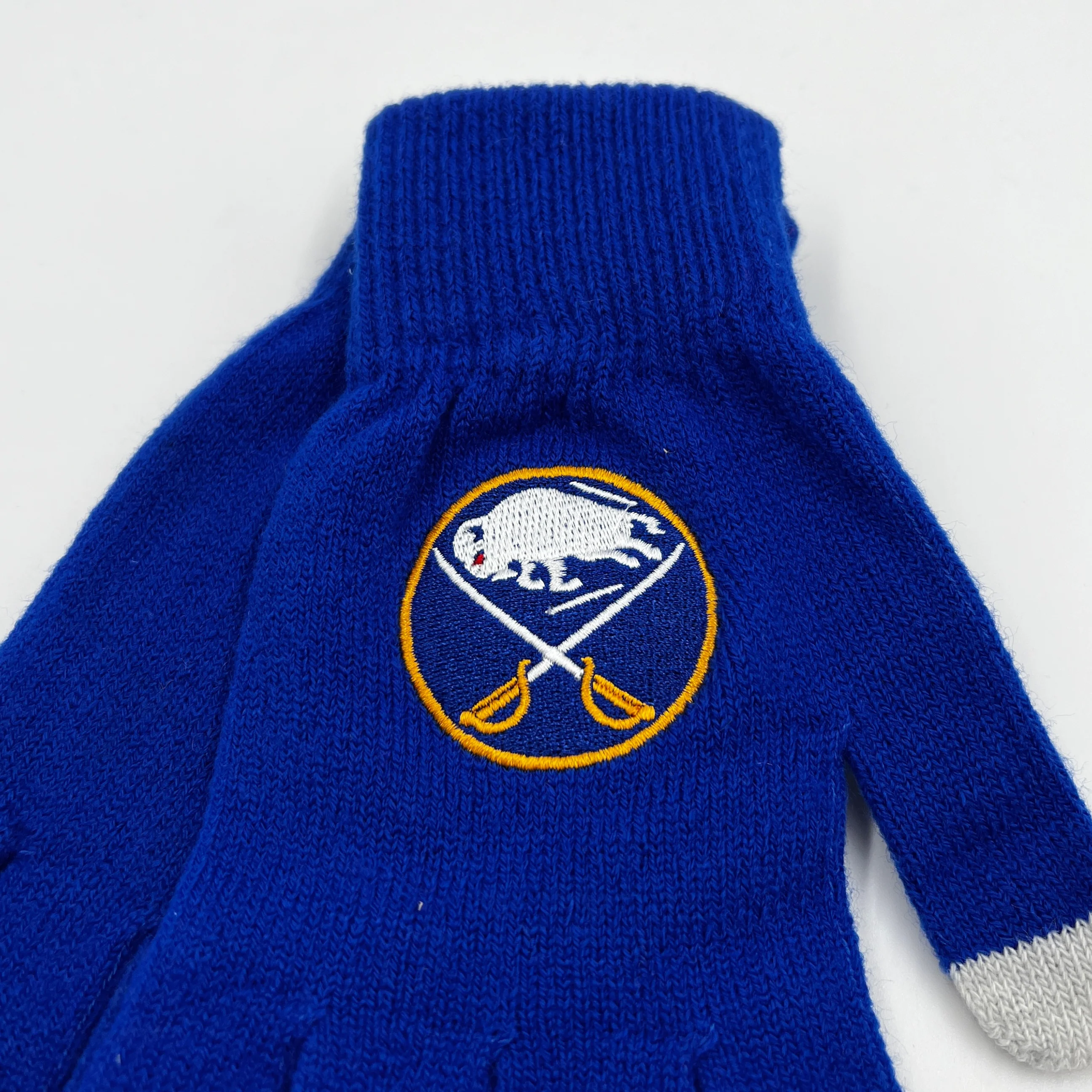 Women's Buffalo Sabres Solid Big Logo Gloves - Final Sale - Image 4