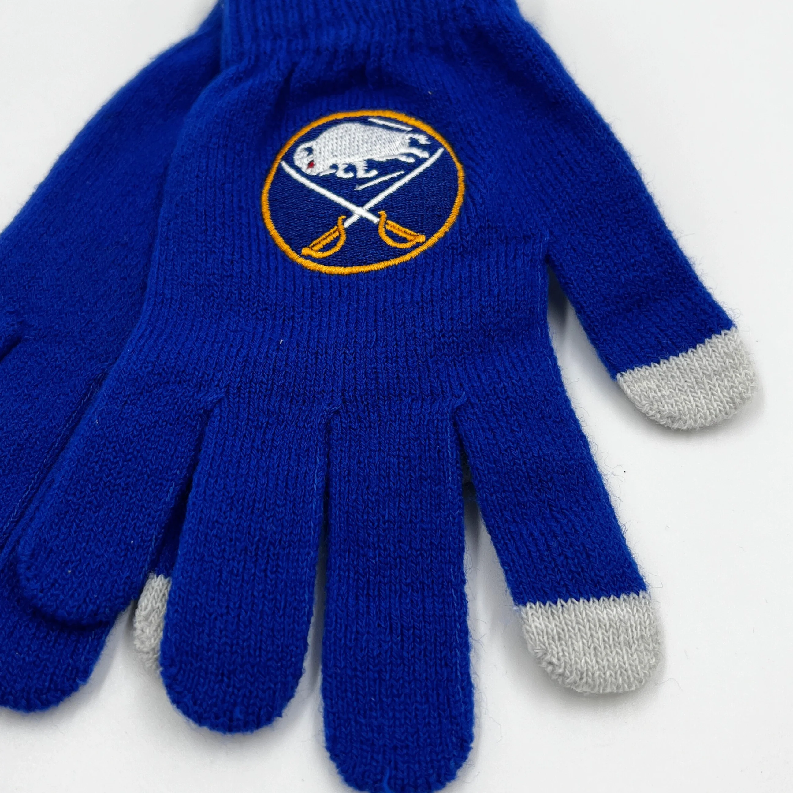 Women's Buffalo Sabres Solid Big Logo Gloves - Final Sale - Image 5