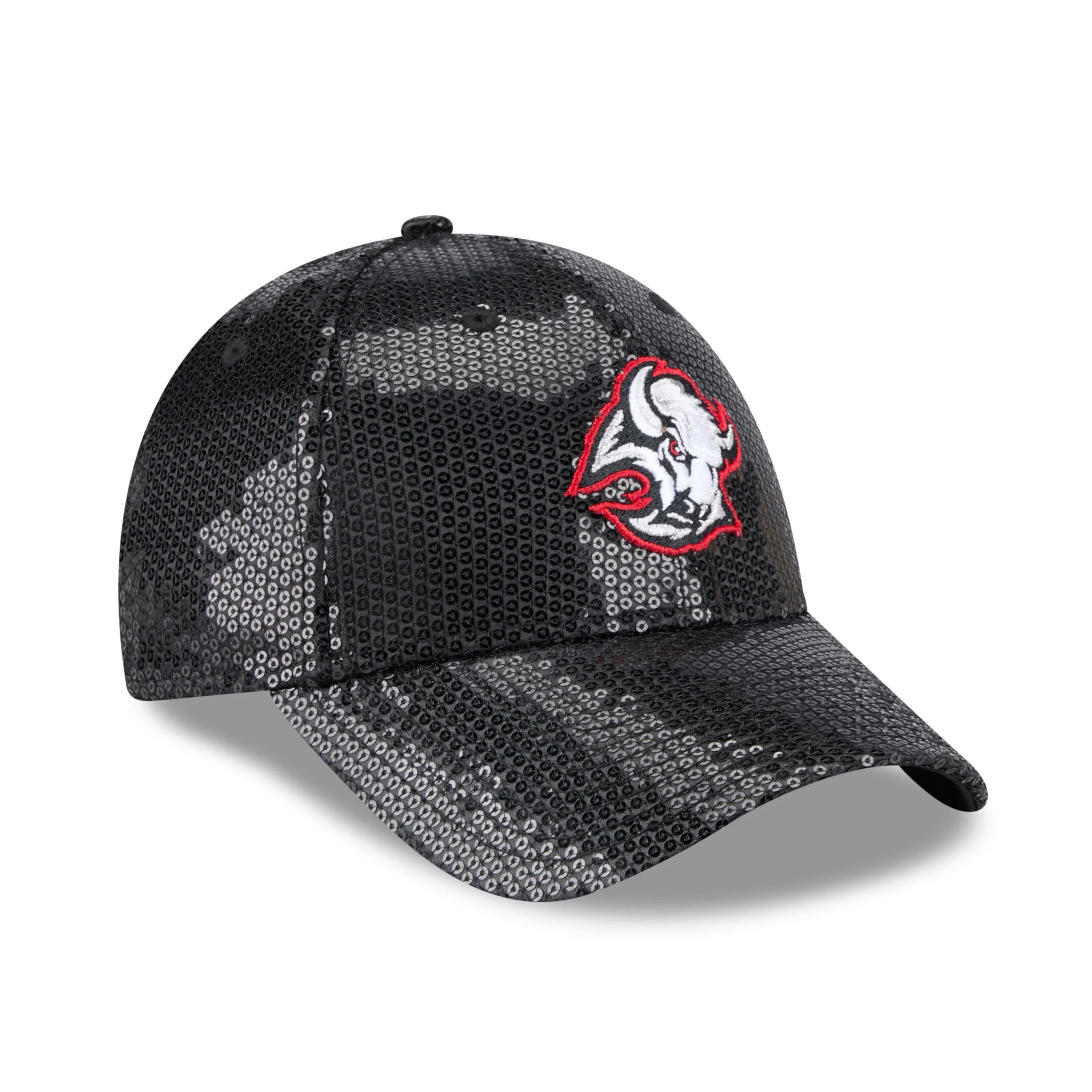 Women's New Era 9FORTY Buffalo Sabres Alternate Logo Black Sequin Hat - Image 2