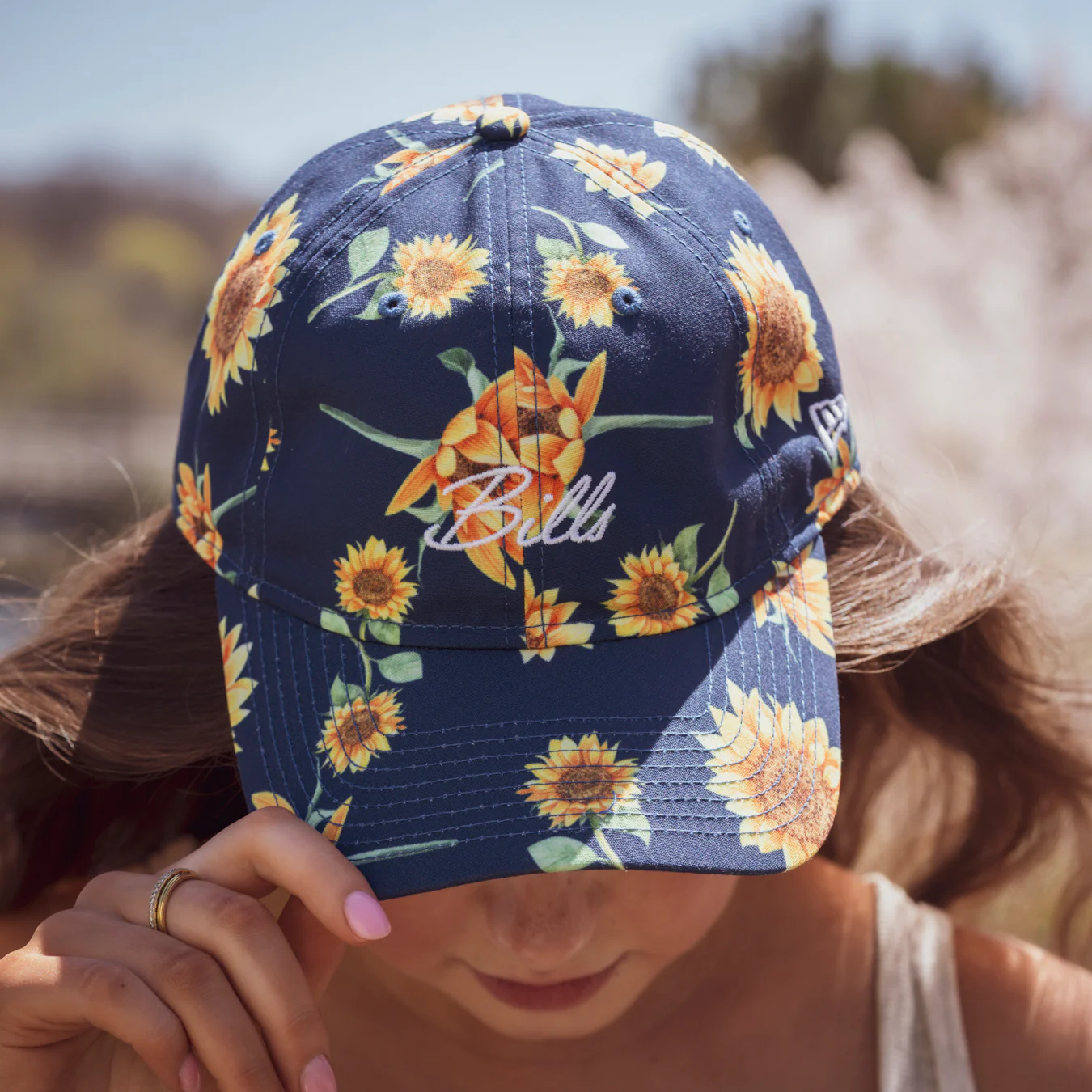 Women's New Era 9TWENTY Buffalo Bills Royal Sunflower Hat - Image 3
