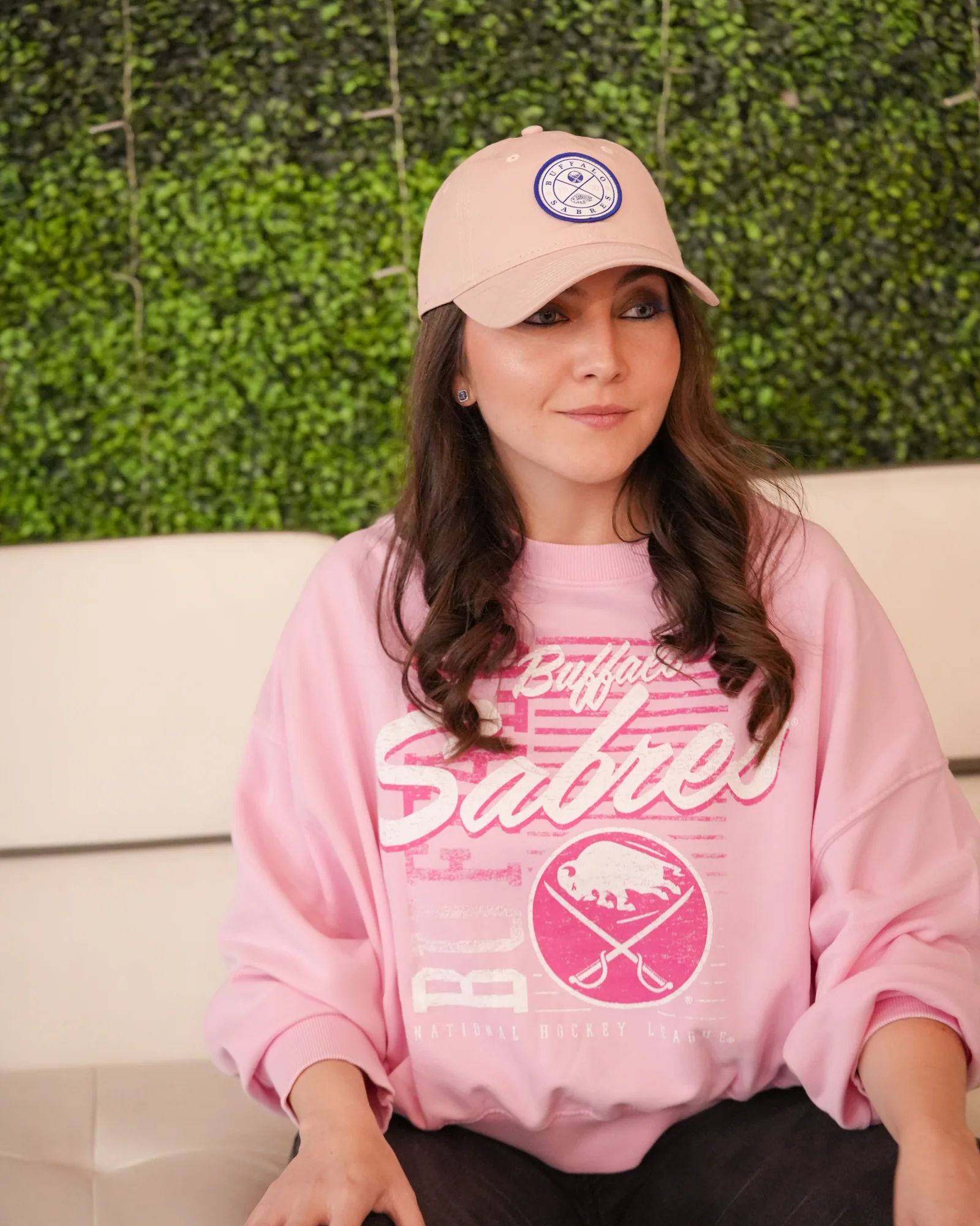 Women's New Era 9TWENTY Buffalo Sabres Pink Bloom Adjustable Hat - Image 4