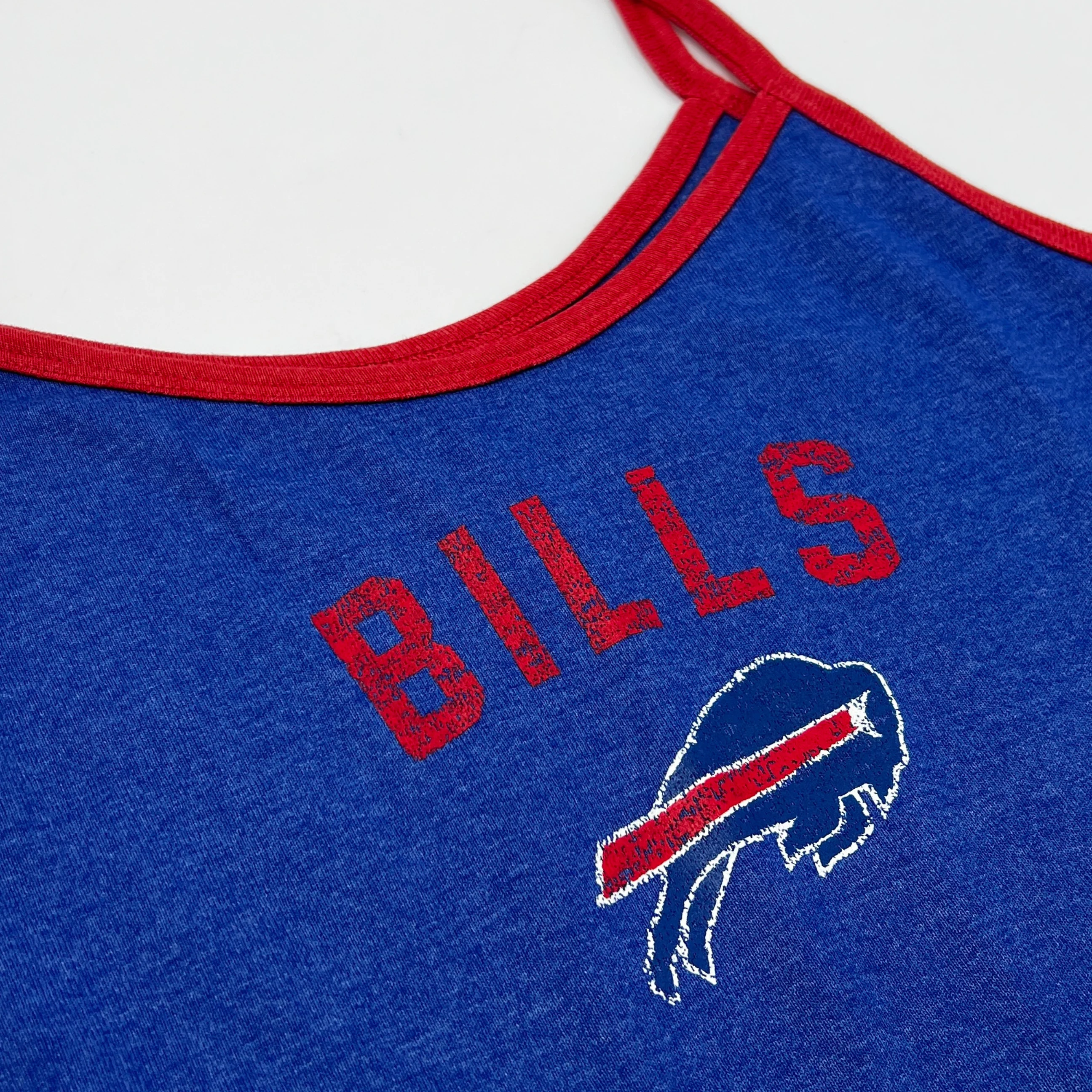 Women's New Era Bills Heather Blue Tank Top - Image 3