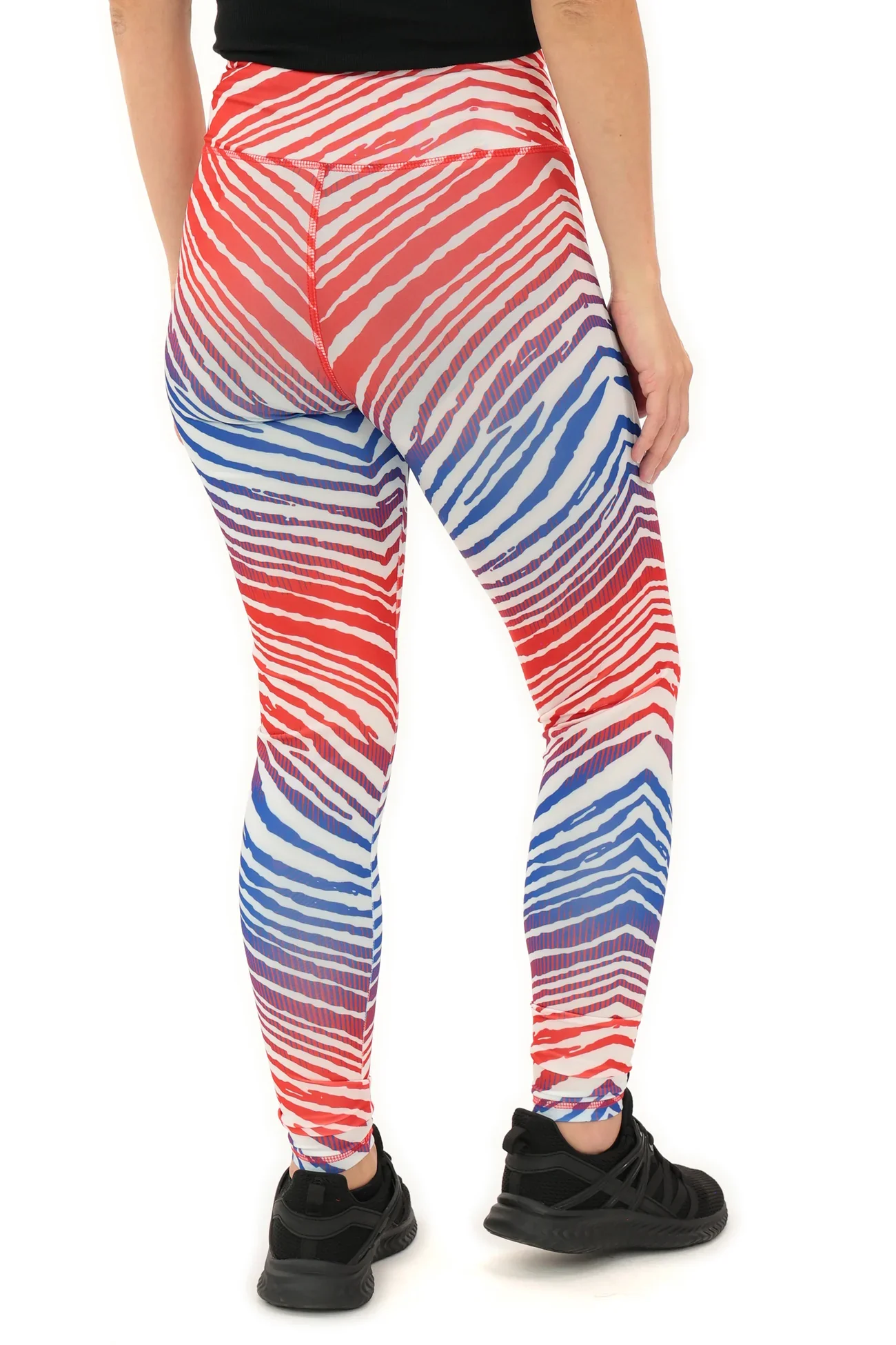 Women's Zubaz Buffalo Bills White Ombre Leggings - Image 6