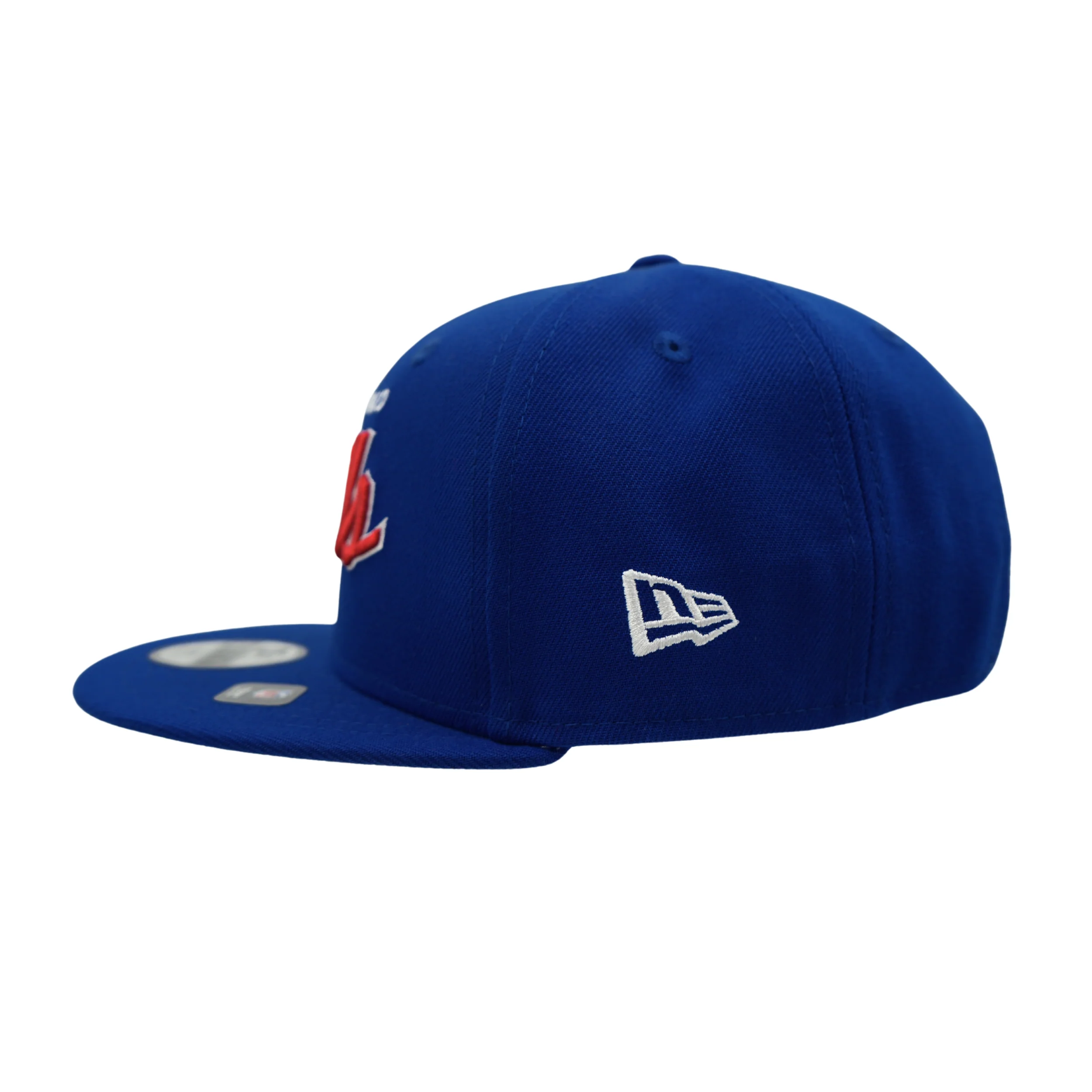Youth New Era 9FIFTY Buffalo Bills Script Royal Blue Trucker Hat - Image 2