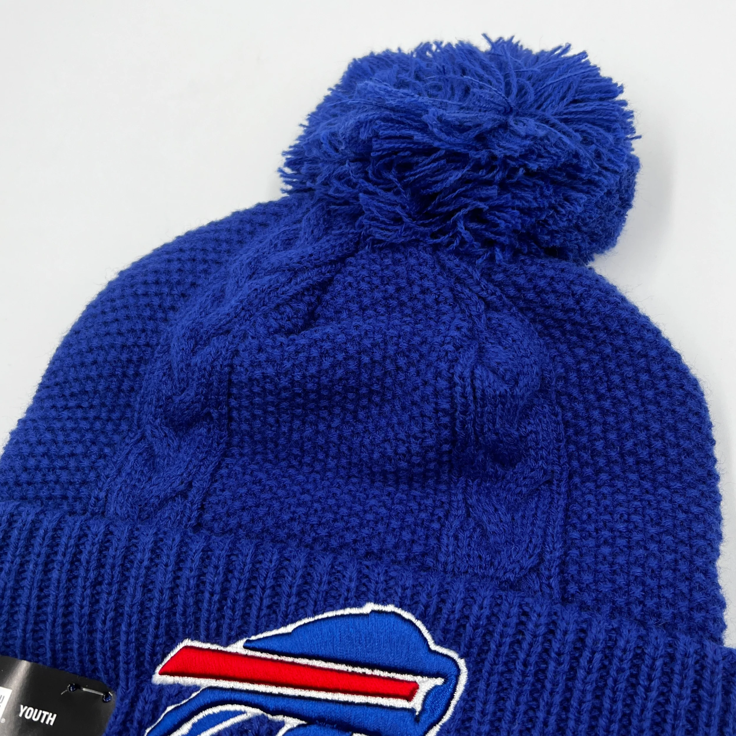 Youth New Era Buffalo Bills Royal Blue Knit Hat - Image 3
