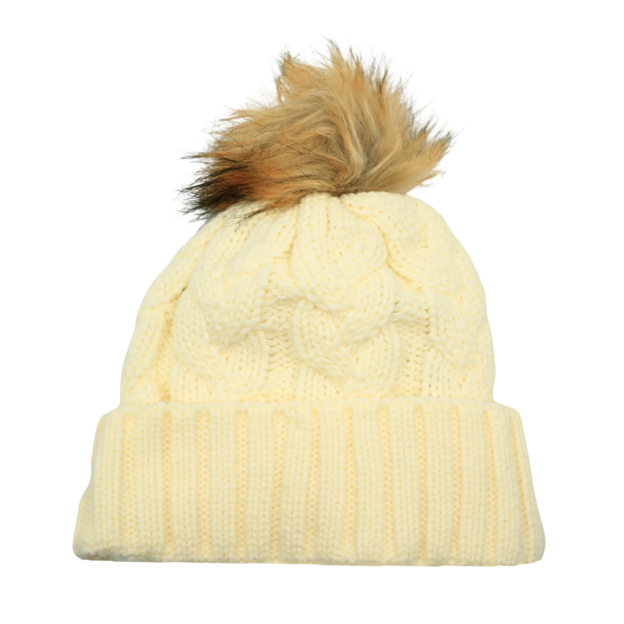 Youth New Era Buffalo Sabres White Knit Pom - Image 2